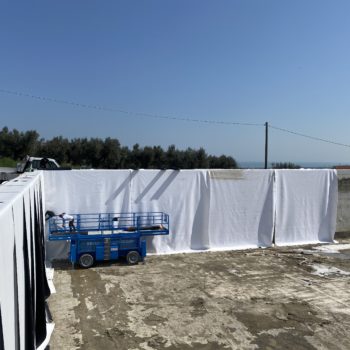 Bacino di irrigazione in TPO