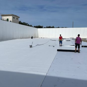 Bacino di irrigazione in TPO